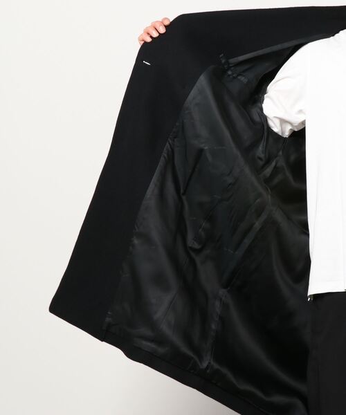 MR.GENTLEMAN（ミスタージェントルマン）の「CHESTER FIELD COAT（チェスターコート・メンズ・ブラック/オリーブ・SMALL/MEDIUM/LARGE）」の9枚目の写真