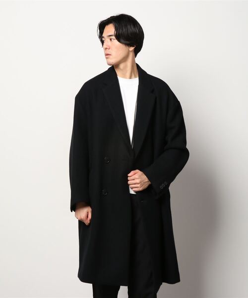 MR.GENTLEMAN（ミスタージェントルマン）の「CHESTER FIELD COAT（チェスターコート・メンズ・ブラック/オリーブ・SMALL/MEDIUM/LARGE）」の5枚目の写真