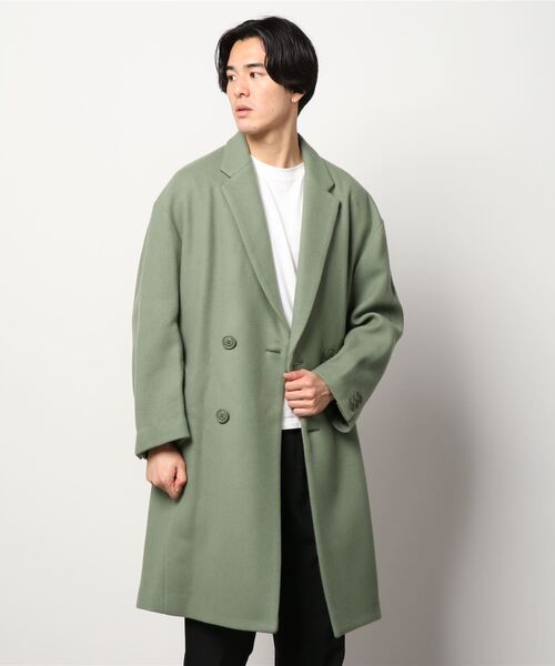 MR.GENTLEMAN（ミスタージェントルマン）の「CHESTER FIELD COAT（チェスターコート・メンズ・ブラック/オリーブ・SMALL/MEDIUM/LARGE）」の6枚目の写真