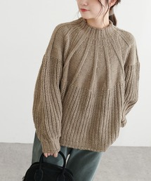 PUAL CE CIN | アーチ編みニットプルオーバー(ニット/セーター)