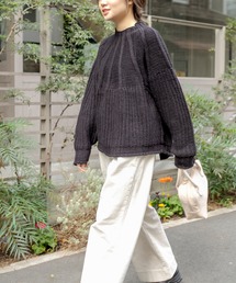 PUAL CE CIN | アーチ編みニットプルオーバー(ニット/セーター)