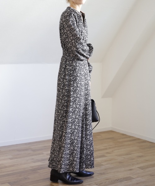 UNFIELD（アンフィールド）の「【UNFIELD パイピング花柄ワンピース】（ワンピース・レディース・ブラック/グレー・FREE）」の14枚目の写真