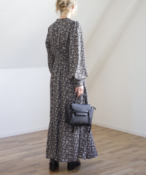 UNFIELD（アンフィールド）の「【UNFIELD パイピング花柄ワンピース】（ワンピース・レディース・ブラック/グレー・FREE）」の15枚目の写真