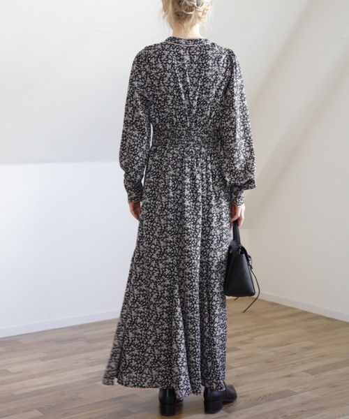 UNFIELD（アンフィールド）の「【UNFIELD パイピング花柄ワンピース】（ワンピース・レディース・ブラック/グレー・FREE）」の16枚目の写真