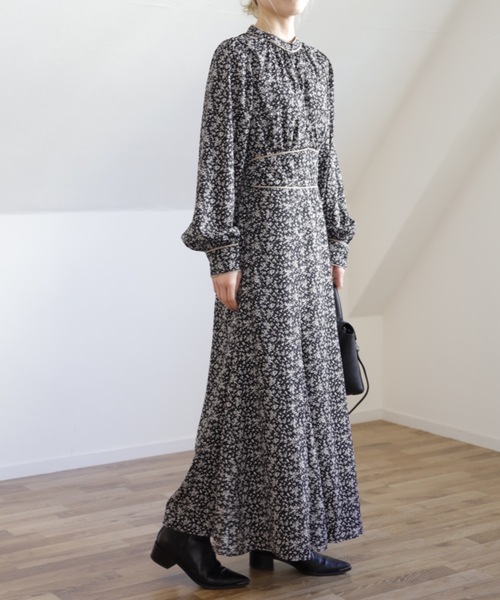 UNFIELD（アンフィールド）の「【UNFIELD パイピング花柄ワンピース】（ワンピース・レディース・ブラック/グレー・FREE）」の19枚目の写真