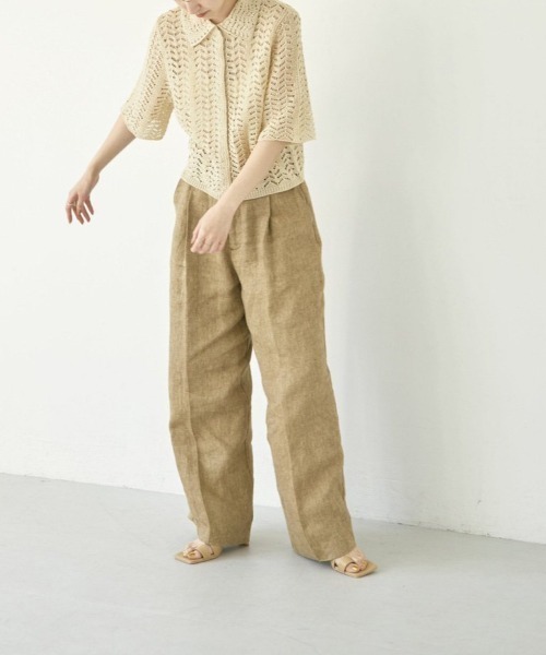 TODAYFUL（トゥデイフル）の「TODAYFUL Tuck Linen Trousers