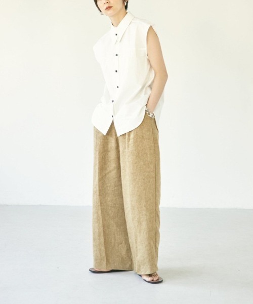 TODAYFUL（トゥデイフル）の「TODAYFUL Tuck Linen Trousers タック