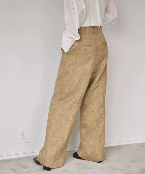 TODAYFUL（トゥデイフル）の「TODAYFUL Tuck Linen Trousers タック
