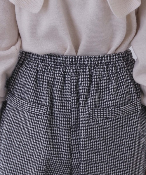 vis-`a-vis(ビサビ)の「【WEB限定】裏地付きで暖か千鳥柄フレアパンツ(スラックス・レディース・ブラック/レッド・M/S)」の8枚目の写真