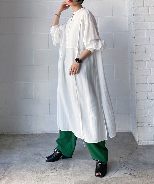 PAGEBOY（ページボーイ）の「WEB限定アイテム / カフタンワンピース（ワンピース・レディース・ブルー系その他/ブラック/オフホワイト・FREE）」の14枚目の写真