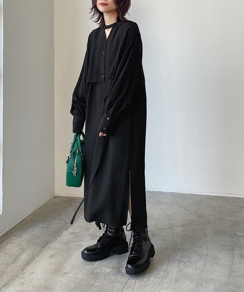 PAGEBOY（ページボーイ）の「WEB限定アイテム / カフタンワンピース（ワンピース・レディース・ブルー系その他/ブラック/オフホワイト・FREE）」の17枚目の写真