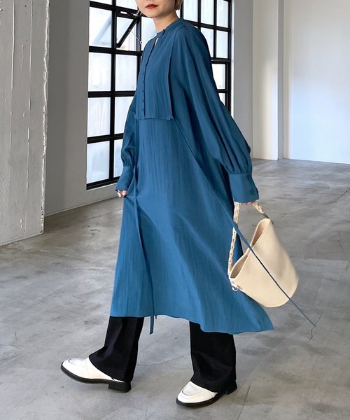 PAGEBOY（ページボーイ）の「WEB限定アイテム / カフタンワンピース（ワンピース・レディース・ブルー系その他/ブラック/オフホワイト・FREE）」の5枚目の写真