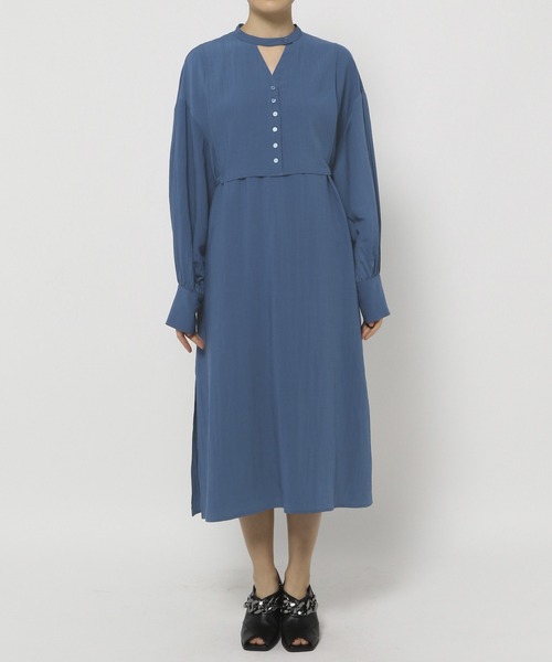 PAGEBOY（ページボーイ）の「WEB限定アイテム / カフタンワンピース（ワンピース・レディース・ブルー系その他/ブラック/オフホワイト・FREE）」の12枚目の写真