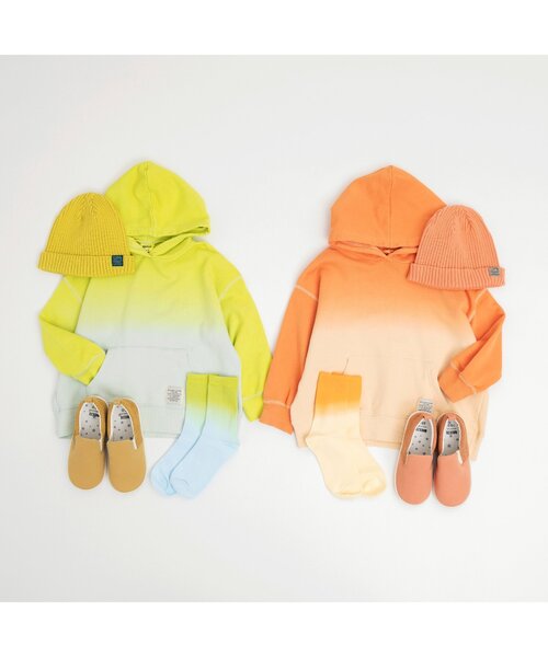 BREEZE（ブリーズ）の「カラフルタイダイソックス（ソックス/靴下・キッズ・オレンジ/ピンク/ブルー・18/21/15 ）」の4枚目の写真