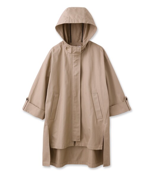 DRESSTERIOR（ドレステリア）の「◆【洗える】Aラインフーデットブルゾン（その他アウター・レディース・ベージュ/ネイビー・38/36）」の7枚目の写真