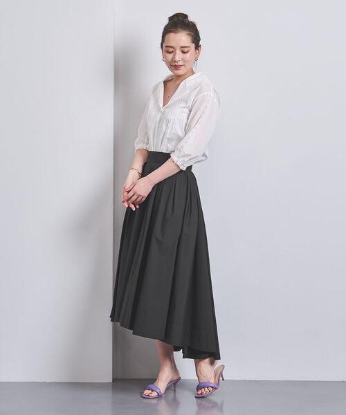 MADISON BLUE（マディソンブルー）の「＜MADISON BLUE（マディソンブルー）＞TUCK VOLUME スカート BLACK ■■■（スカート・レディース・ブラック・01/02）」の6枚目の写真