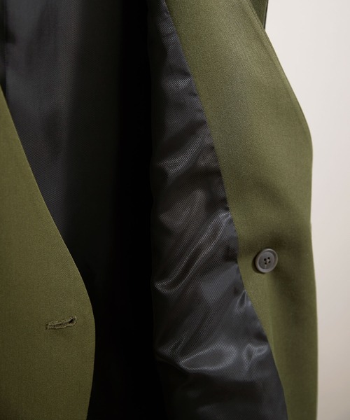 EMMA CLOTHES（エマクローズ）の「TRストレッチスーツ地 ルーズ ダブルジレベスト EMMA CLOTHES（ベスト・メンズ・ブラック/ベージュ系その他/グリーン系その他/ブルー系その他/ブルー系その他2/アイボリー/グリーン系その他2/ダークブラウン/グレー系/グリーン系その他3/モスグリーン・M/L/S）」の21枚目の写真