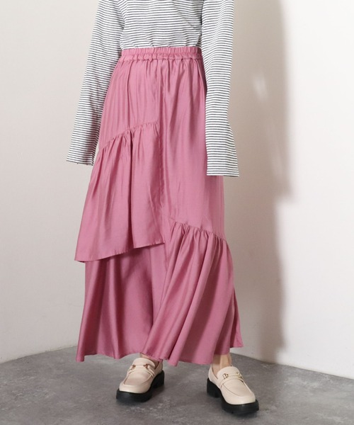 archives（アルシーヴ）の「ランダムティアードスカート（スカート・レディース・オフホワイト/ピンク/ブルー/グリーン・MEDIUM）」の20枚目の写真