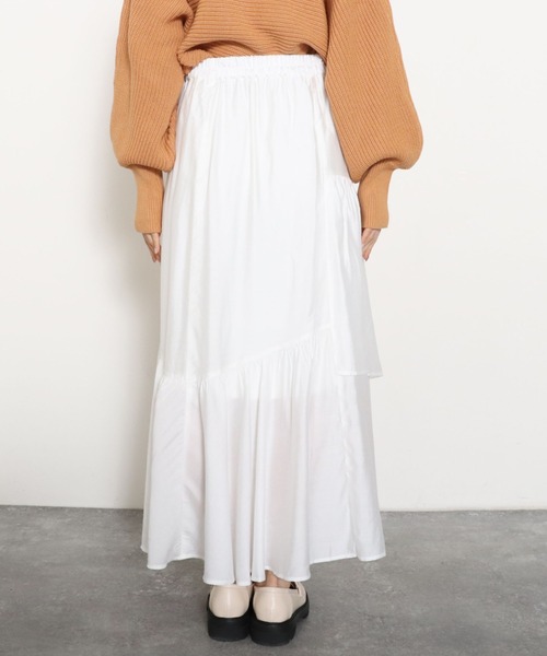 archives（アルシーヴ）の「ランダムティアードスカート（スカート・レディース・オフホワイト/ピンク/ブルー/グリーン・MEDIUM）」の15枚目の写真