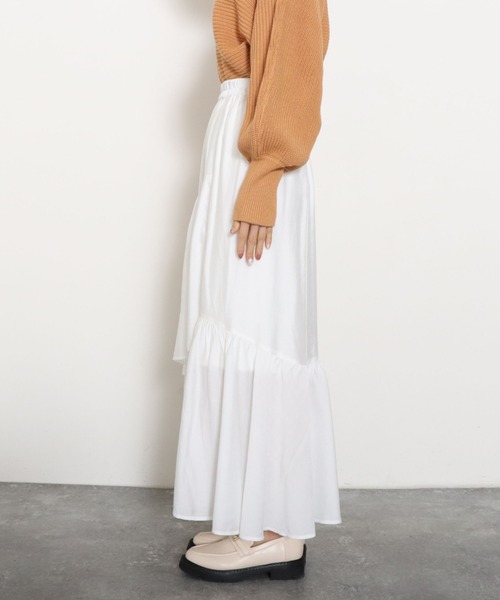 archives（アルシーヴ）の「ランダムティアードスカート（スカート・レディース・オフホワイト/ピンク/ブルー/グリーン・MEDIUM）」の18枚目の写真