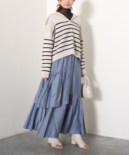 archives（アルシーヴ）の「ランダムティアードスカート（スカート・レディース・オフホワイト/ピンク/ブルー/グリーン・MEDIUM）」の16枚目の写真