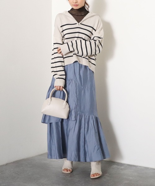 archives（アルシーヴ）の「ランダムティアードスカート（スカート・レディース・オフホワイト/ピンク/ブルー/グリーン・MEDIUM）」の13枚目の写真