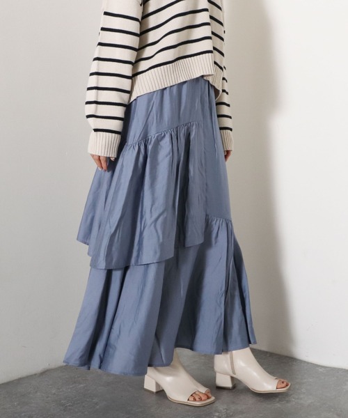 archives（アルシーヴ）の「ランダムティアードスカート（スカート・レディース・オフホワイト/ピンク/ブルー/グリーン・MEDIUM）」の19枚目の写真