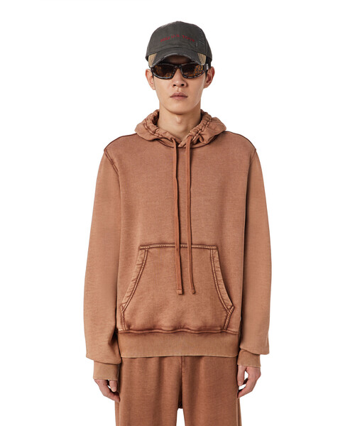 メンズ パーカー Diesel ディーゼル のパーカー メンズ ガーメントダイ パーカー パーカー パーカー Diesel ディーゼル のファッション