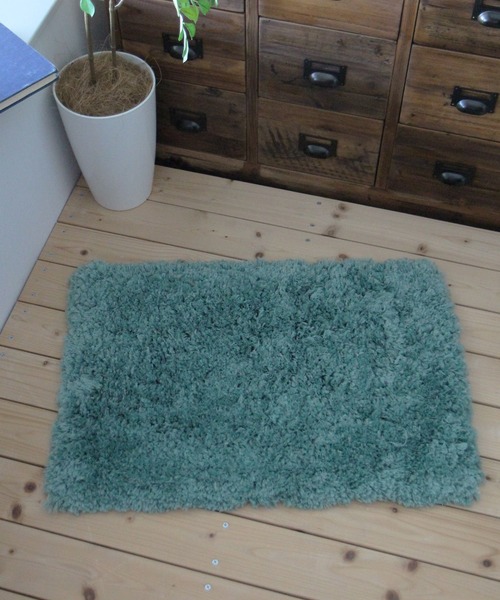 niko and...（ニコアンド）の「オリジナルモサモサコーナーマット40×60cm（ラグ/マット・レディース・ベージュ/セージグリーン/ライトイエロー/カーキ・0）」の3枚目の写真