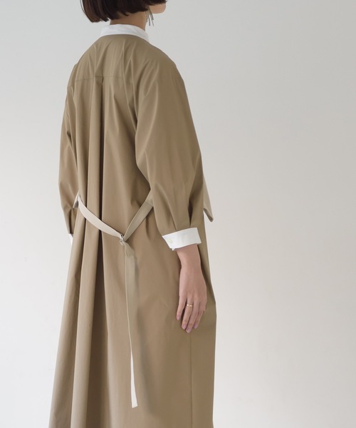 La SRIC（ラスリック）の「La SRIC / ストライプベストドッキングOP（シャツワンピース・レディース・ライトグリーン/ブラウン系その他・38）」の22枚目の写真