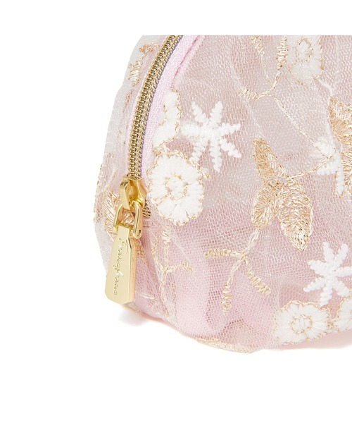 Francfranc（フランフラン）の「チュール ラウンドポーチ ピンク（ポーチ・レディース・ピンク・FREE）」の3枚目の写真