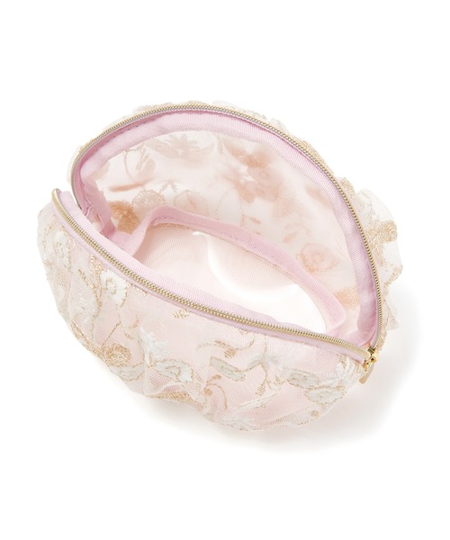 Francfranc（フランフラン）の「チュール ラウンドポーチ ピンク（ポーチ・レディース・ピンク・FREE）」の4枚目の写真