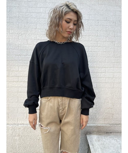 EGOIST(エゴイスト)の「バックツイストスウェットトップス(スウェット・レディース・ブラック/オレンジ/マルチ・FREE)」の20枚目の写真