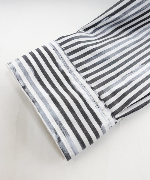 OVER THE STRIPES（オーバーザストライプス）の「OVER THE STRiPES x PROPA9ANDA ANARCHY SHIRT アナーキーシャツ（シャツ/ブラウス・メンズ・ブラック×ホワイト・MEDIUM/LARGE）」の5枚目の写真