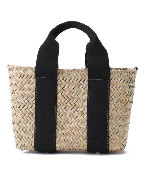 Via Demizon（ビアデミゾン）の「ショルダーバッグ付きカゴバッグ（かごバッグ・レディース・ブラック/ベージュ/ネイビー/レッド・フリー）」の13枚目の写真
