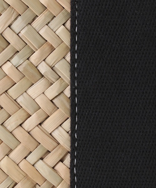 Via Demizon（ビアデミゾン）の「ショルダーバッグ付きカゴバッグ（かごバッグ・レディース・ブラック/ベージュ/ネイビー/レッド・フリー）」の12枚目の写真