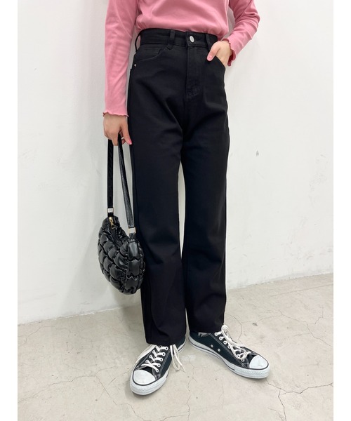 WC(ダブル シー)の「デニムパンツ(デニムパンツ・レディース・ブラック/ブラック系その他/サックスブルー/ダークブルー・FREE)」の2枚目の写真