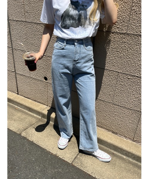 WC(ダブル シー)の「デニムパンツ(デニムパンツ・レディース・ブラック/ブラック系その他/サックスブルー/ダークブルー・FREE)」の8枚目の写真