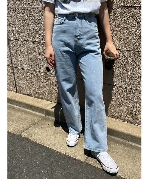 WC(ダブル シー)の「デニムパンツ(デニムパンツ・レディース・ブラック/ブラック系その他/サックスブルー/ダークブルー・FREE)」の9枚目の写真