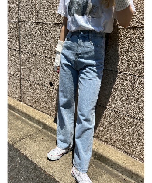 WC(ダブル シー)の「デニムパンツ(デニムパンツ・レディース・ブラック/ブラック系その他/サックスブルー/ダークブルー・FREE)」の6枚目の写真