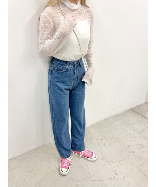 WC(ダブル シー)の「デニムパンツ(デニムパンツ・レディース・ブラック/ブラック系その他/サックスブルー/ダークブルー・FREE)」の16枚目の写真