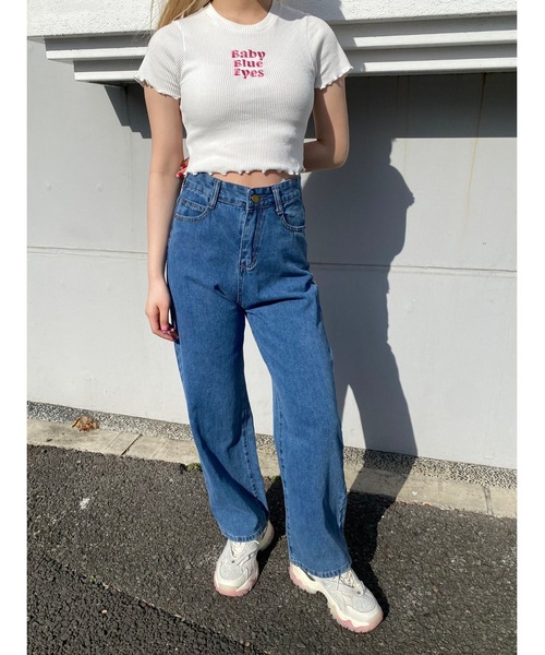 WC(ダブル シー)の「デニムパンツ(デニムパンツ・レディース・ブラック/ブラック系その他/サックスブルー/ダークブルー・FREE)」の19枚目の写真