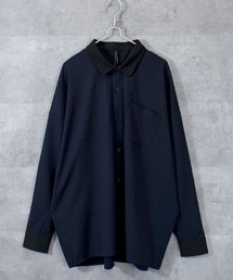 ポリストレッチ クレリックシャツ