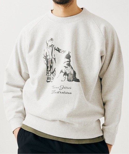 417 EDIFICE SELECT（フォーワンセブンエディフィスセレクト）の「【Teemu Jarvi / テームヤルヴィ】別注DOGスウェット BEST FRIEND（スウェット・メンズ・チャコールグレー・MEDIUM/LARGE）」の2枚目の写真