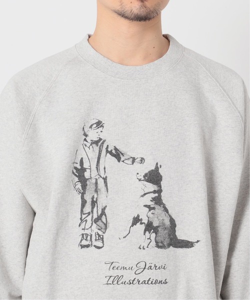 417 EDIFICE SELECT（フォーワンセブンエディフィスセレクト）の「【Teemu Jarvi / テームヤルヴィ】別注DOGスウェット BEST FRIEND（スウェット・メンズ・チャコールグレー・MEDIUM/LARGE）」の5枚目の写真