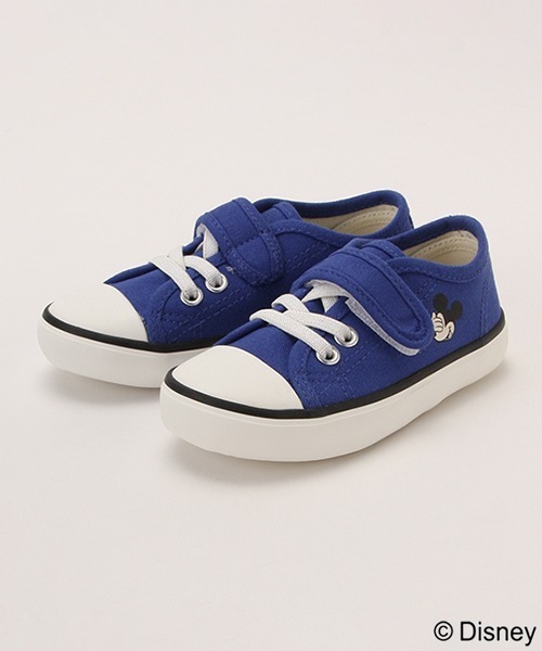 petit main(プティマイン)の「【DISNEY】キャンバスシューズ(スニーカー・キッズ・アイボリー/ブルー/ライトピンク・16cm/14cm/17cm/15cm)」の2枚目の写真