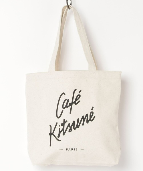 Maison Kitsune（メゾンキツネ）の「CAFE KITSUNE TOTE（トートバッグ・メンズ・キナリ/ブラック/ホワイト系その他・U）」の11枚目の写真