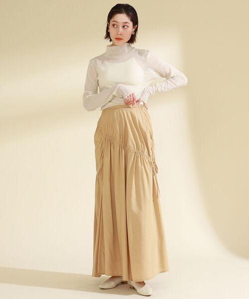 【新品未使用】 Ray BEAMS  ギャザー ボリューム スカートサイズ 1 新品◇Ray BEAMS ギャザー ボリューム スカート サイズ1