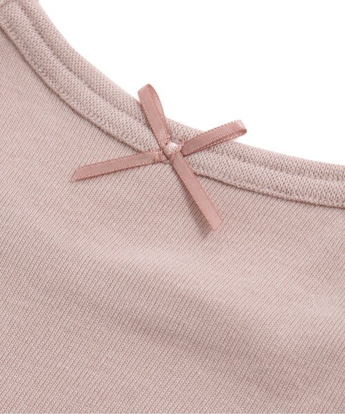 apres les cours（アプレレクール）の「深あきインナーキャミソール（インナーウェア/肌着・キッズ・クリーム/カーキ/ブラック/ピンク/ベージュ/グレー・100/130/110/80/120/90）」の18枚目の写真