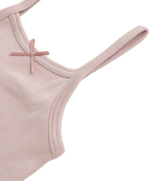 apres les cours（アプレレクール）の「深あきインナーキャミソール（インナーウェア/肌着・キッズ・クリーム/カーキ/ブラック/ピンク/ベージュ/グレー・100/130/110/80/120/90）」の19枚目の写真